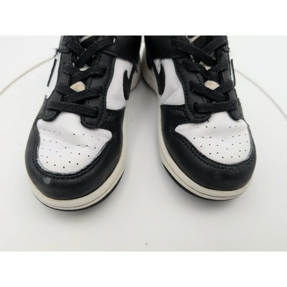 Nike Dunk Low Panda Toddler Shoes Size 9C Black White Kids Sneakers